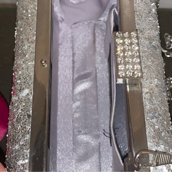 Silver Cocktail Box Purse By Camilla - Picture 8 of 16